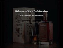 Tablet Screenshot of bloodoathbourbon.com